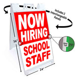Now Hiring School Staff A-Frame Signs, Decals, or Panels
