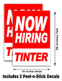 Now Hiring Tinters A-Frame Signs, Decals, or Panels