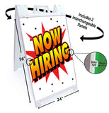 Now Hiring A-Frame Signs, Decals, or Panels