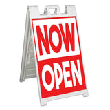 Now Open A-Frame Signs, Decals, or Panels