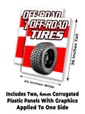 Off Road Tires A-Frame Signs, Decals, or Panels