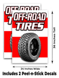 Off Road Tires A-Frame Signs, Decals, or Panels