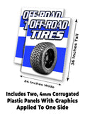 Off Road Tires A-Frame Signs, Decals, or Panels