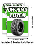 Off Road Tires A-Frame Signs, Decals, or Panels