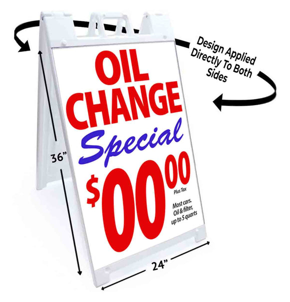 Oil Change Special A-Frame Signs, Decals, or Panels
