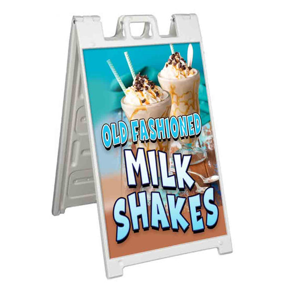 Old Fashioned Milk Shakes A-Frame Signs, Decals, or Panels