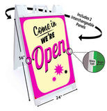 Open Vintage A-Frame Signs, Decals, or Panels