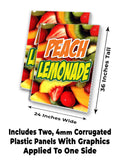Organic Peach Lemonade  A-Frame Signs, Decals, or Panels