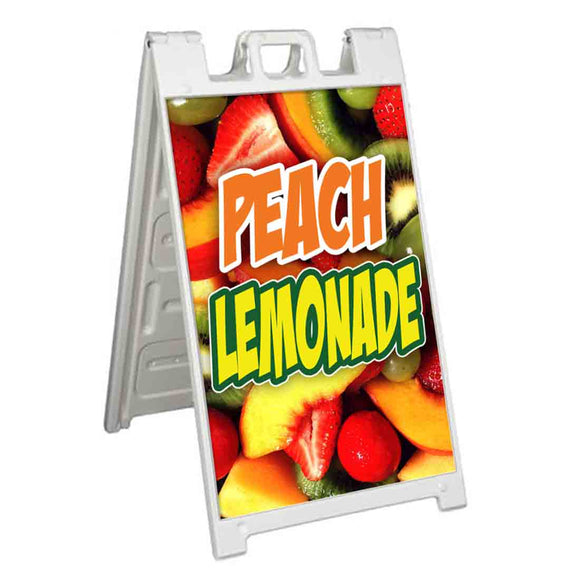 Organic Peach Lemonade  A-Frame Signs, Decals, or Panels
