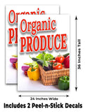 Organic Produce Basket  A-Frame Signs, Decals, or Panels