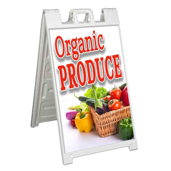 Organic Produce Basket  A-Frame Signs, Decals, or Panels