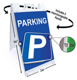 Parking A-Frame Signs, Decals, or Panels