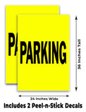 Parking Yellow A-Frame Signs, Decals, or Panels