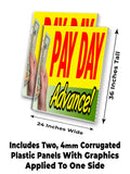 Pay Day Advance A-Frame Signs, Decals, or Panels