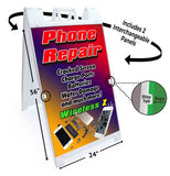 Phone Repair A-Frame Signs, Decals, or Panels