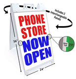 Phone Store Now Open A-Frame Signs, Decals, or Panels