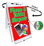 Phone Tablet Repair A-Frame Signs, Decals, or Panels