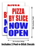 Pizza By Slice Now Open A-Frame Signs, Decals, or Panels