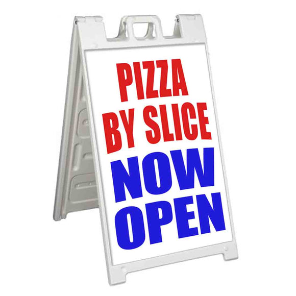 Pizza By Slice Now Open A-Frame Signs, Decals, or Panels
