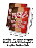 Pizza By The Slice A-Frame Signs, Decals, or Panels