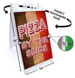 Pizza By The Slice A-Frame Signs, Decals, or Panels