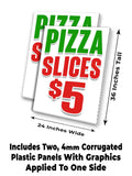 Pizza Slices $5 A-Frame Signs, Decals, or Panels