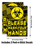 Please Wash Your Hands A-Frame Signs, Decals, or Panels