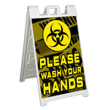 Please Wash Your Hands A-Frame Signs, Decals, or Panels