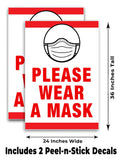 Please Wear A Mask A-Frame Signs, Decals, or Panels
