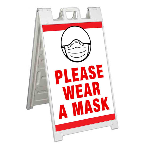 Please Wear A Mask A-Frame Signs, Decals, or Panels