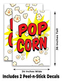 Pop Corn Alt A-Frame Signs, Decals, or Panels