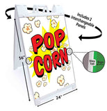 Pop Corn Alt A-Frame Signs, Decals, or Panels
