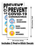 Prevent COVID-19 A-Frame Signs, Decals, or Panels