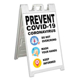 Prevent COVID-19 A-Frame Signs, Decals, or Panels