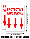Protect Face Masks A-Frame Signs, Decals, or Panels