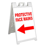 Protect Face Masks A-Frame Signs, Decals, or Panels