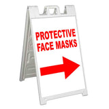 Protect Face Masks A-Frame Signs, Decals, or Panels