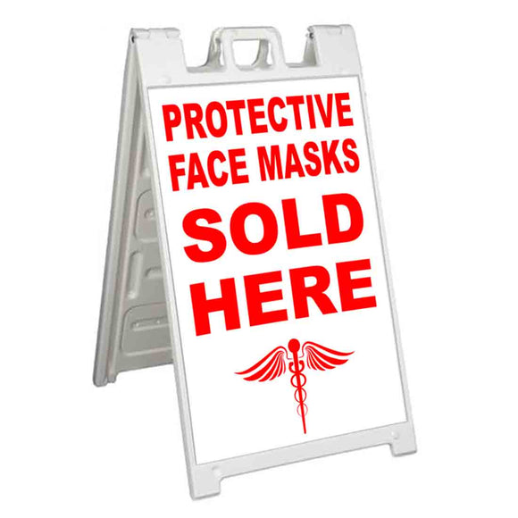 Protect Face Masks A-Frame Signs, Decals, or Panels