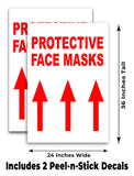 Protect Face Masks Up A-Frame Signs, Decals, or Panels