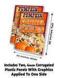 Pumpkin Funnel Cakes A-Frame Signs, Decals, or Panels