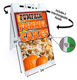Pumpkin Funnel Cakes A-Frame Signs, Decals, or Panels