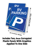 RV Parking A-Frame Signs, Decals, or Panels