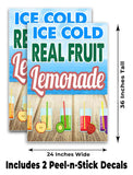 Real Fruit Lemonade A-Frame Signs, Decals, or Panels