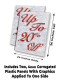 Up To 20% Off A-Frame Signs, Decals, or Panels