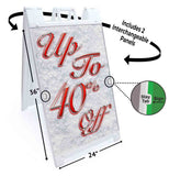 Up To 40% Off A-Frame Signs, Decals, or Panels