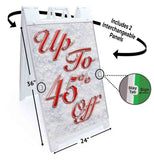Up To 45% Off A-Frame Signs, Decals, or Panels