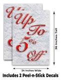 Up To 5% Off A-Frame Signs, Decals, or Panels