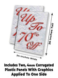 Up To 70% Off A-Frame Signs, Decals, or Panels