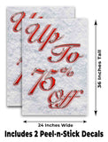 Up To 75% Off A-Frame Signs, Decals, or Panels