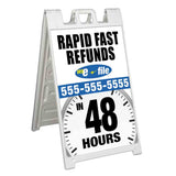 Refunds 48 Hours A-Frame Signs, Decals, or Panels